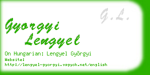 gyorgyi lengyel business card