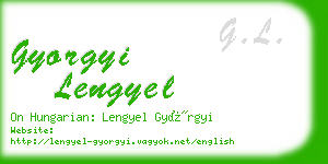 gyorgyi lengyel business card